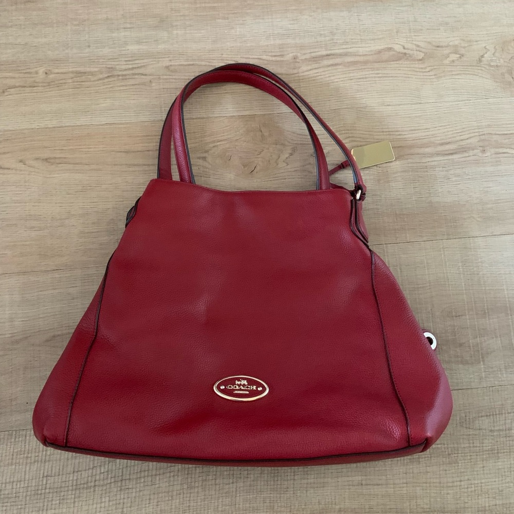 Coach Edie Red Leather Women's Bag